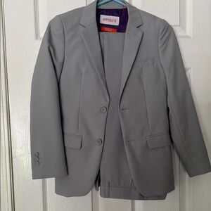 OppoSuits Gray Matching Set Timeless Style